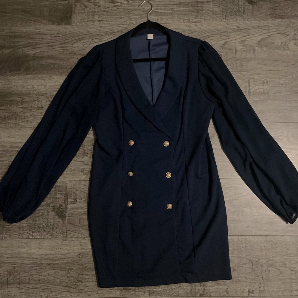 Elegant mini blazer dress